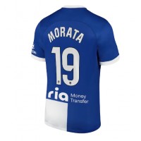 Atletico Madrid Alvaro Morata #19 Vonkajší futbalový dres 2023-24 Krátky Rukáv